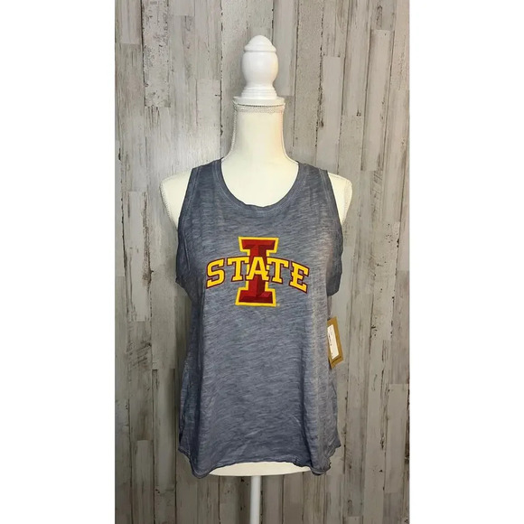 NWT Iowa State Cyclones Women's Size Large Gray Sleeveless Tank Top - Picture 2 of 6